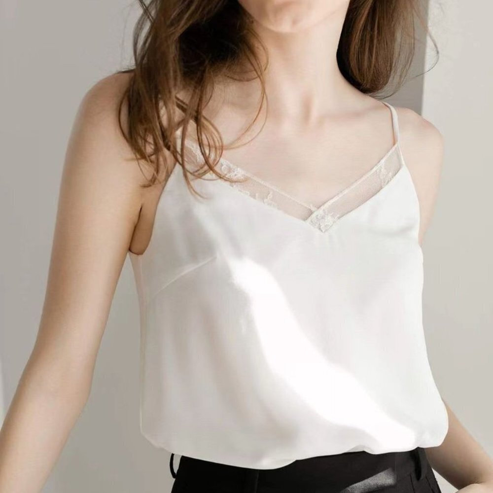 J.ING Evangeline White Lace Camisole